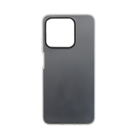 Capa Duro de Silicone Transparente para Motorala Moto G56 5G Preto